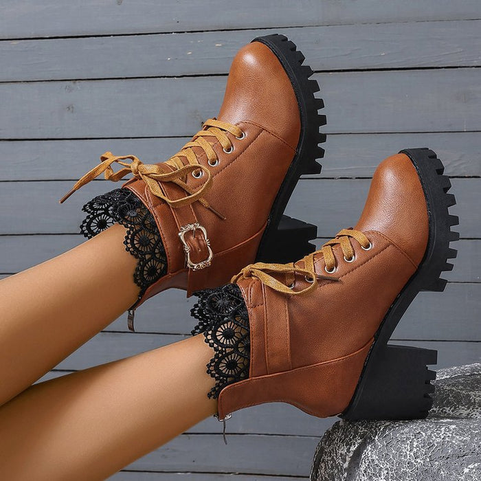 Women's Hollow-Out Short Ankle Boots