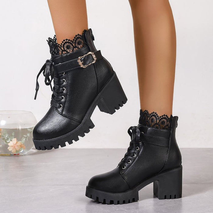 Women's Hollow-Out Short Ankle Boots