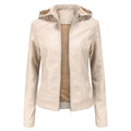 Women's Hooded Fleece-Lined Short Jacket