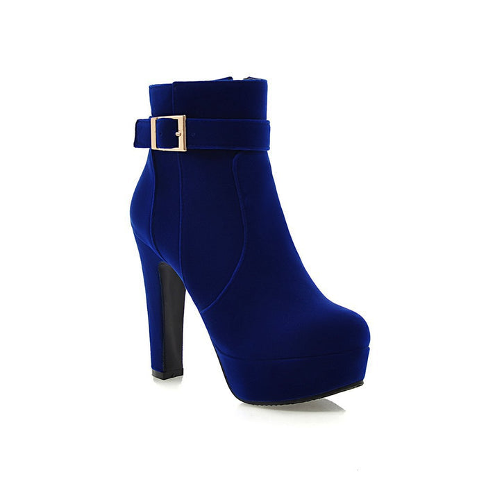 Women's Martin Boots Thick Block Heel