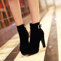 Women's Martin Boots Thick Block Heel