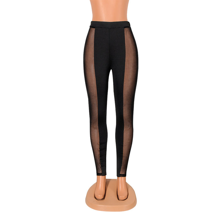 Women's Mesh-Panel Slim-Fit Leggings