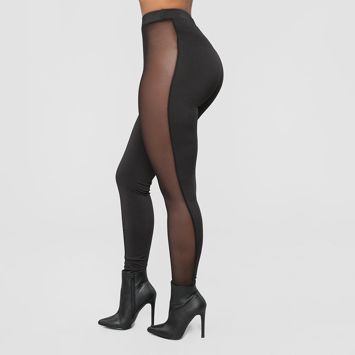 Women's Mesh-Panel Slim-Fit Leggings