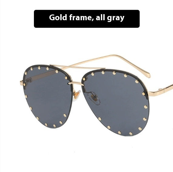 One Size / Gold Frame Full Gray