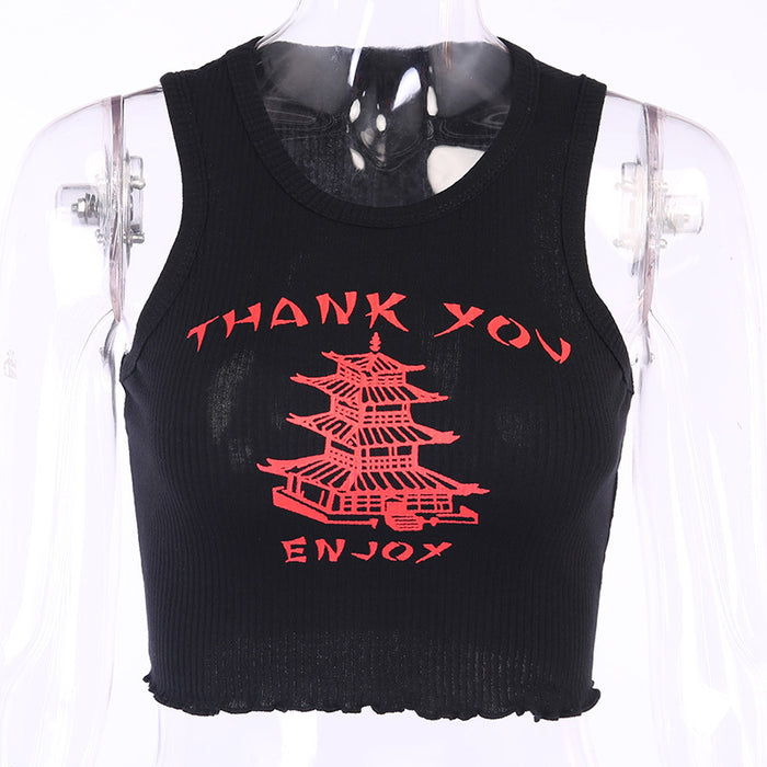 Women's Micro-Mesh Round Neck Sporty Vest