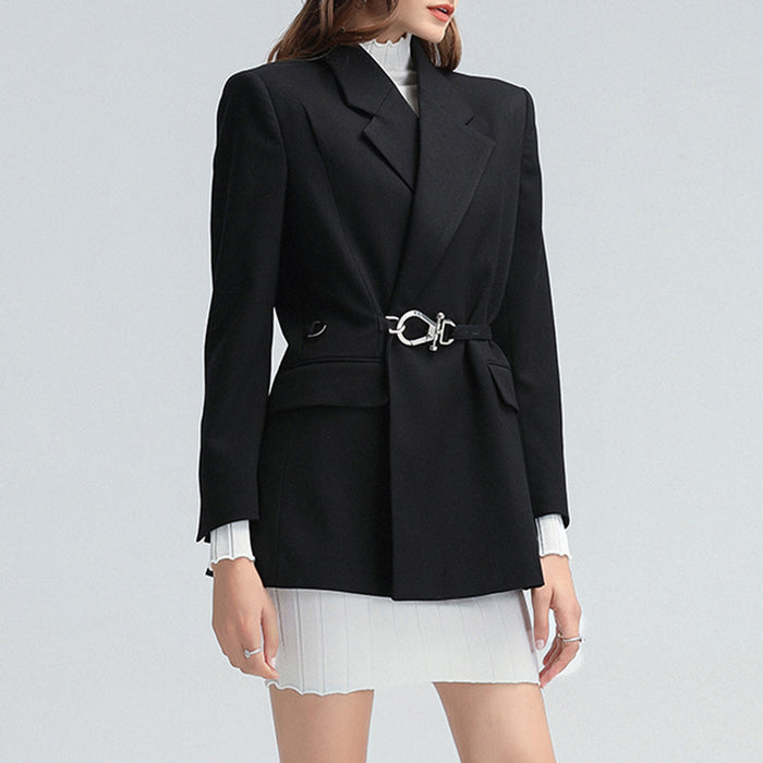 Women's Niche Design Suit Collar Fashion Coat