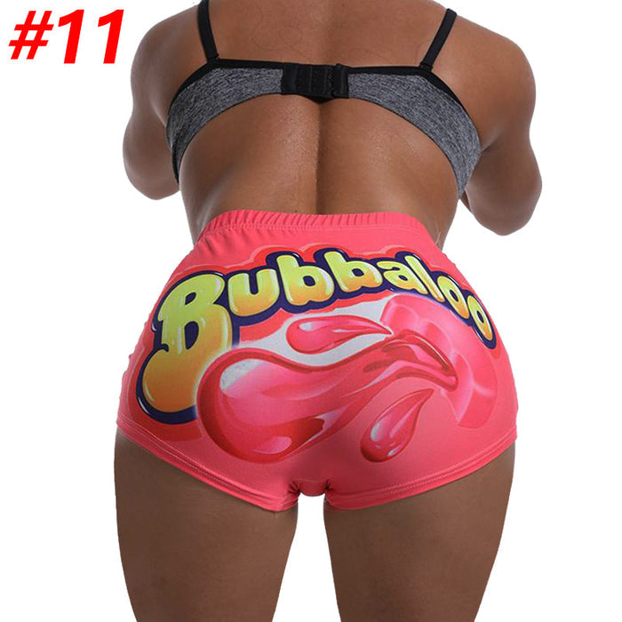 Women's Novelty Graphic Print High Waist Shorts | 14 Prints | S–3XL