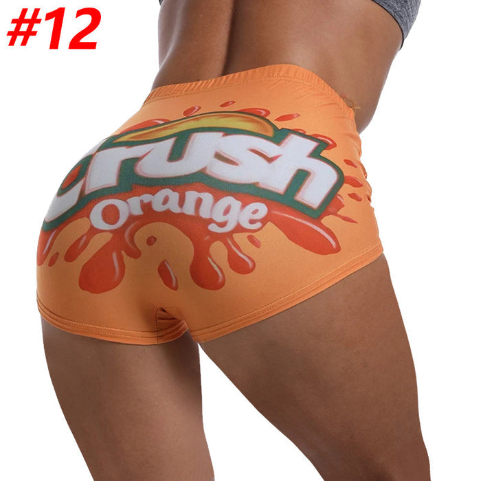 Women's Novelty Graphic Print High Waist Shorts | 14 Prints | S–3XL