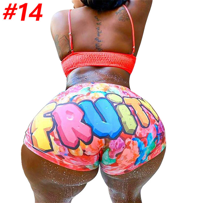 Women's Novelty Graphic Print High Waist Shorts | 14 Prints | S–3XL