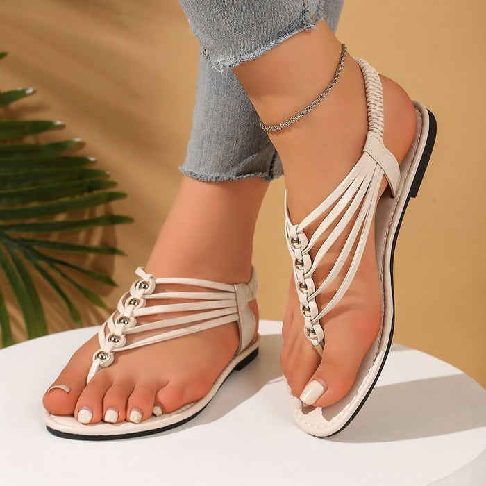 Women's Open-Toe Elastic Cuff Sandals