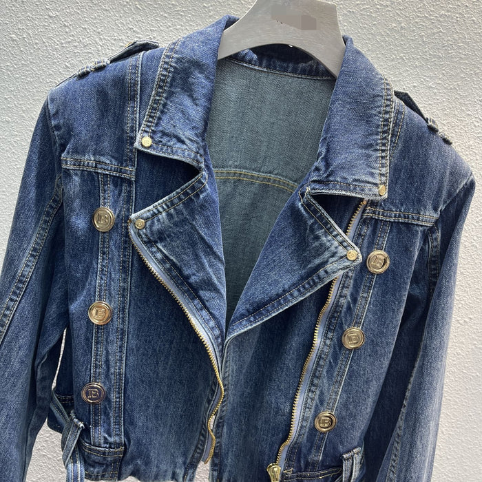 Women's Oversized Button Denim Coat
