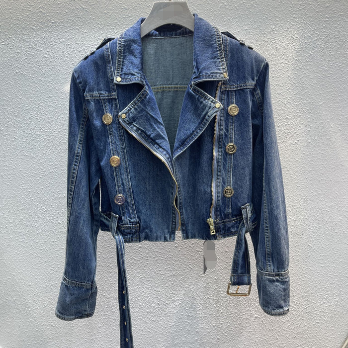 Women's Oversized Button Denim Coat