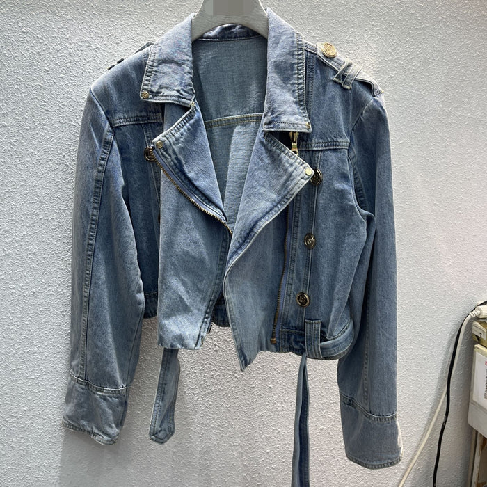 Women's Oversized Button Denim Coat