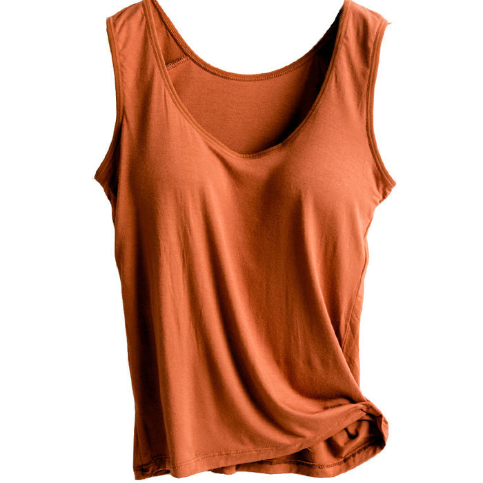Women's Padded Built-In Bra Tank Top