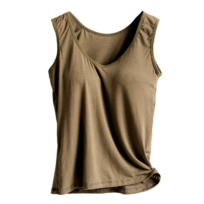 Women's Padded Built-In Bra Tank Top