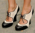 Women's Pointed-Toe Lace-Up Block Heel Sandals