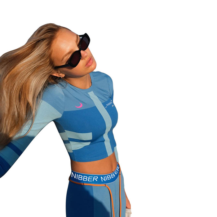 Women's Printed Color Sports Fitness Two-Piece Set