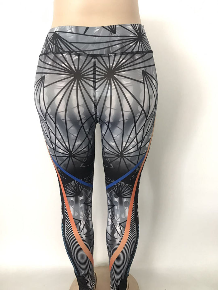 Women's Printed High Waist Active Yoga Pants