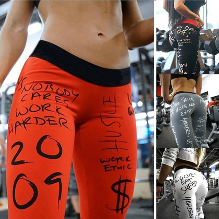 Women's Printed High Waist Fitness Leggings