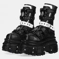 Women's Punk Platform Studded Motorcycle Boots