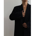 Women's Retro Loose-Fit Black Blazer