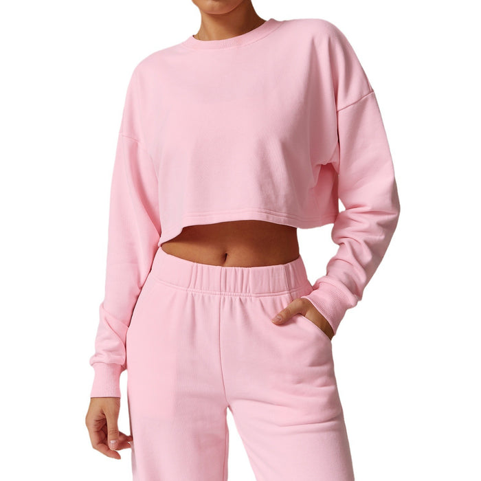 Women's Round Neck Loose Sports Running Sweater
