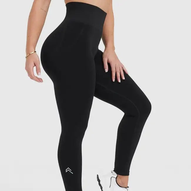 Women's Seamless High Elastic Solid Sports Leggings