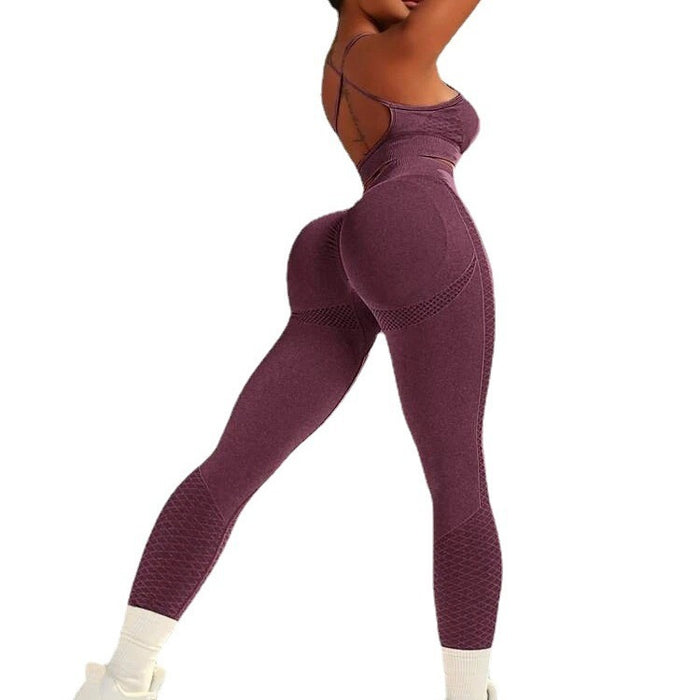 Women's Seamless High Waist Peach-Lift Yoga Suit