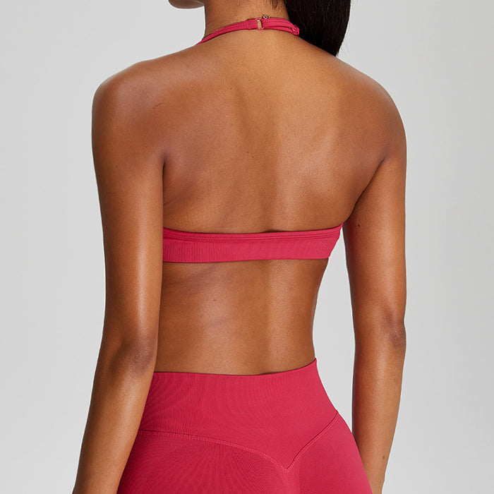 Women's Seamless Thin-Strap Sports Bra Outdoor and Active Support