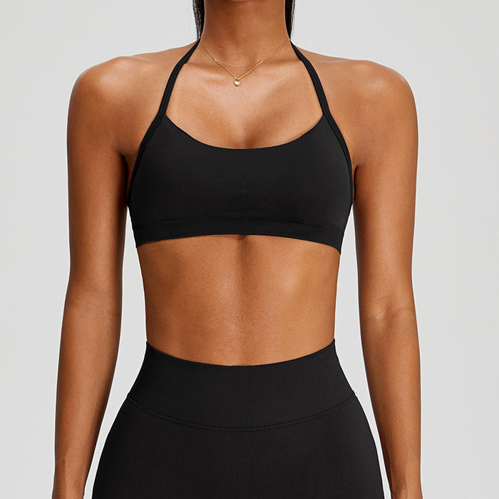 Women's Seamless Thin-Strap Sports Bra Outdoor and Active Support