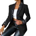 Women's Sequin-Stitched Suit Blazer