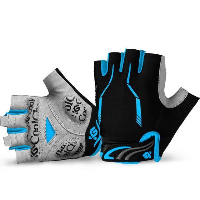 Women's Shockproof Half Finger Cycling Gloves – Anti-Slip Breathable Bike Gloves