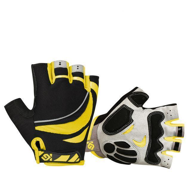 Women's Shockproof Half Finger Cycling Gloves – Anti-Slip Breathable Bike Gloves