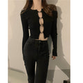 Women's Short Knitted Cropped Sweater