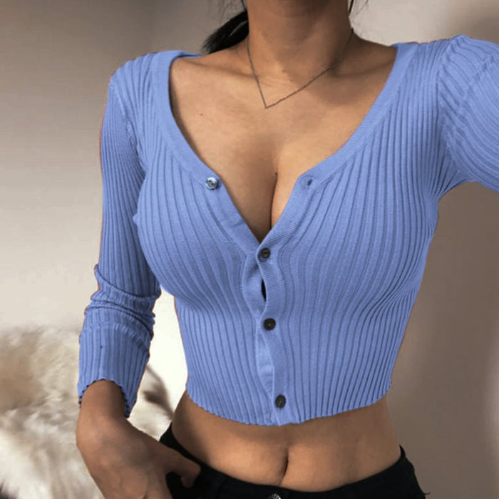 Women's Slim-Fit Knit Cardigan Sweater