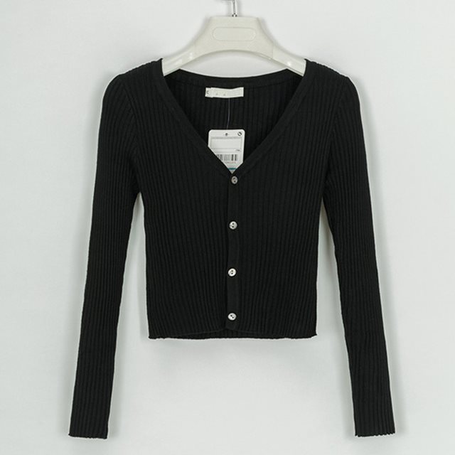 Women's Slim-Fit Knit Cardigan Sweater
