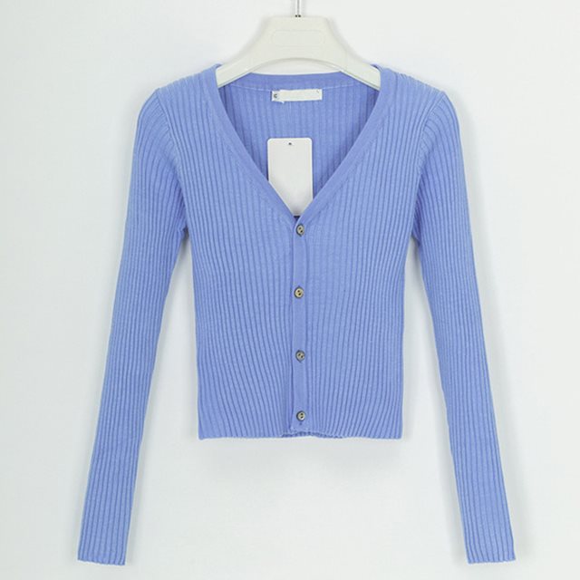 Women's Slim-Fit Knit Cardigan Sweater