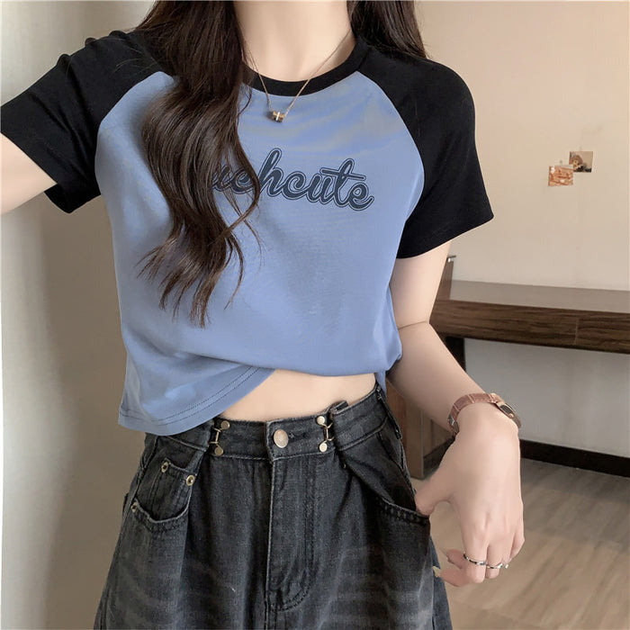 Women's Slim-Fit Short-Sleeve Summer T-Shirt