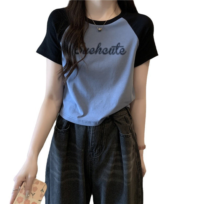 Women's Slim-Fit Short-Sleeve Summer T-Shirt