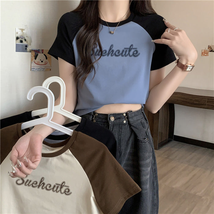 Women's Slim-Fit Short-Sleeve Summer T-Shirt