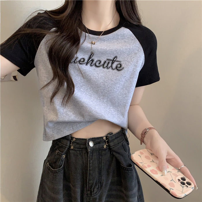 Women's Slim-Fit Short-Sleeve Summer T-Shirt