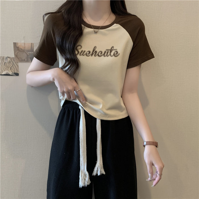 Women's Slim-Fit Short-Sleeve Summer T-Shirt