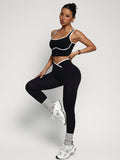 Women's Sports Bra and Yoga Pants Two-Piece Outfit