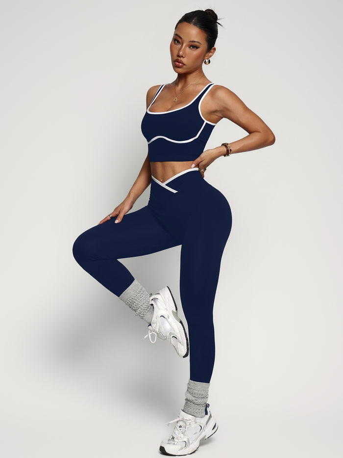 Women's Sports Bra and Yoga Pants Two-Piece Outfit