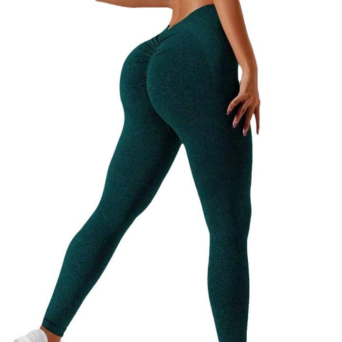 Women's V-Waist Double Hip-Lift Running Training Tights
