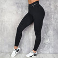 Women's Waist Letter Printed Leggings