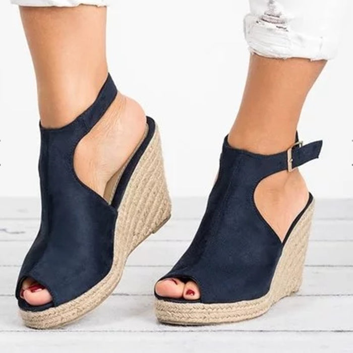 Women's Wedge Platform Open-Toe Multi-Strap Sandals