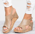 Women's Wedge Platform Open-Toe Multi-Strap Sandals