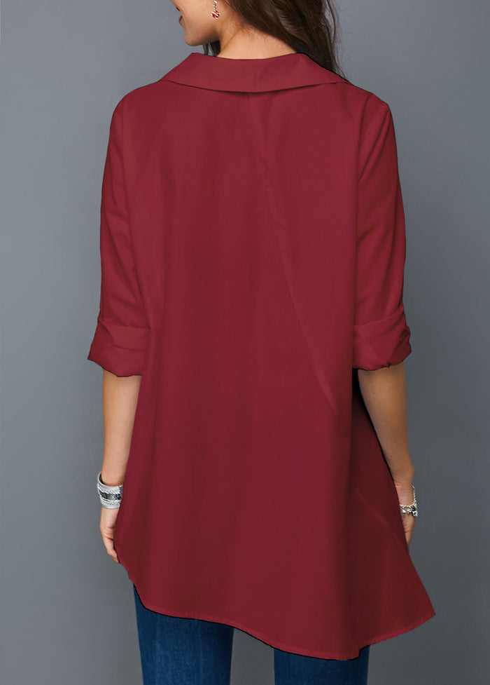 Women's White Shirt with Colorful Buttons — Simple & Chic
