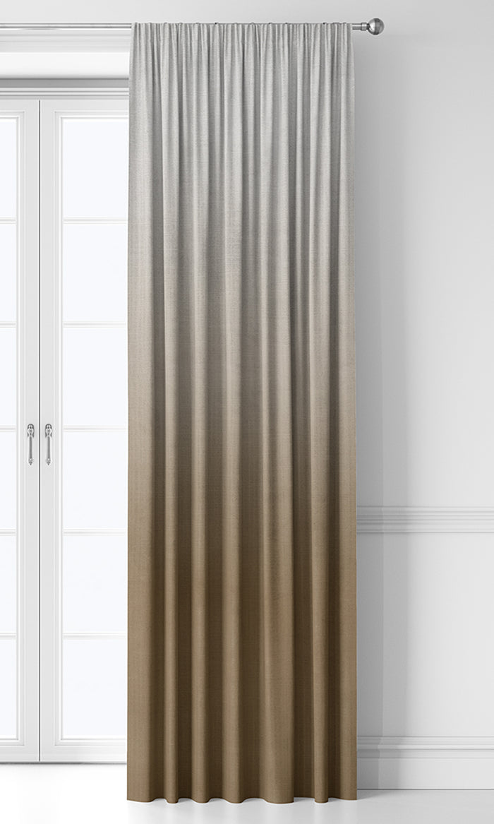 2-Tone Ombre Curtains (Brown)